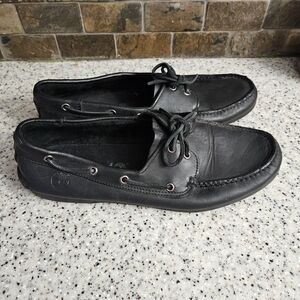 Timberland Men's Black Boat Shoes